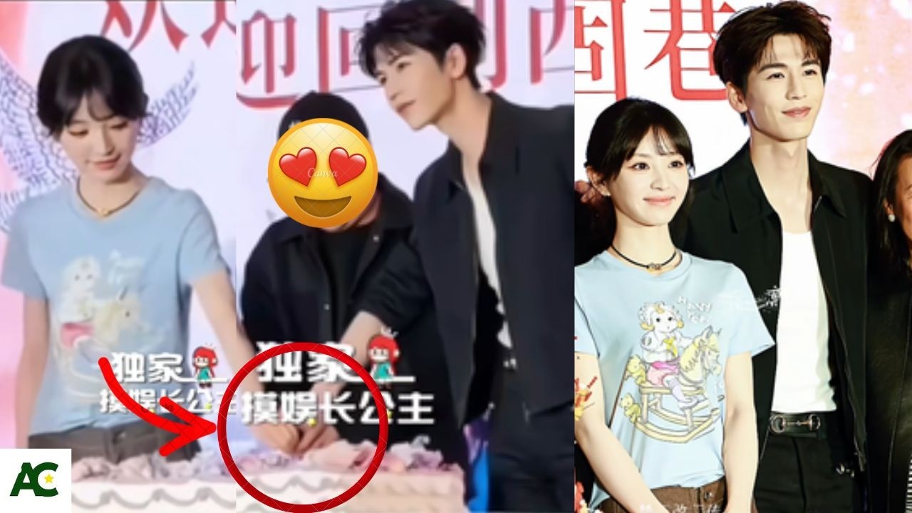 OMG! 😍 Zhang Linghe & Tian Xiwei Hold Hands While Cutting Cake at Pursuit of Jade Party