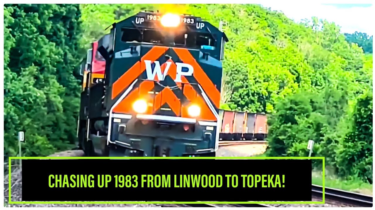 BONUS CLIPS 27! CHASING THE WESTERN PACIFIC HERITAGE UNIT UP 1983 ON THE KANSAS SUBDIVISION!
