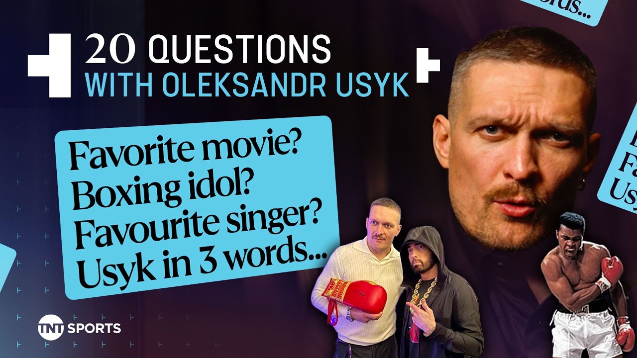 Favourite Movie❓ Boxing Idol ❓ Favourite Singer ❓ 20 Questions with Oleksandr Usyk  🇺🇦  #UsykFury2