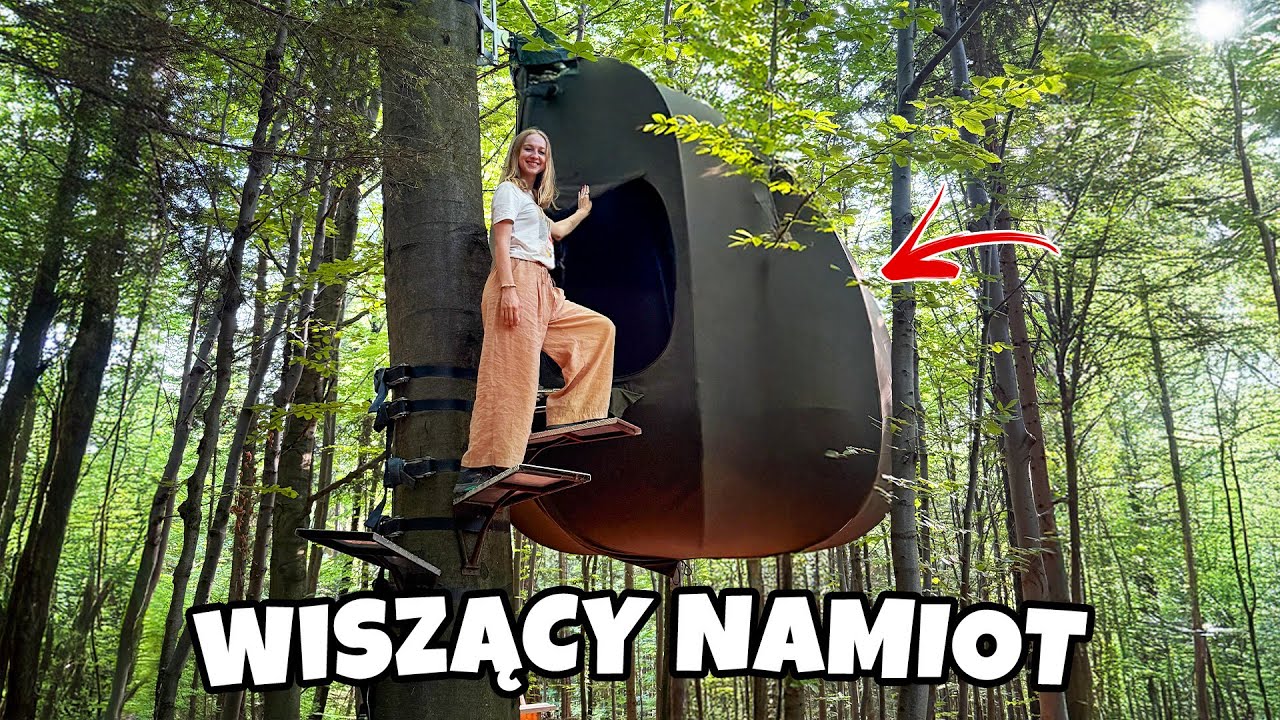 TESTUJE WISZĄCY NAMIOT W LESIE!