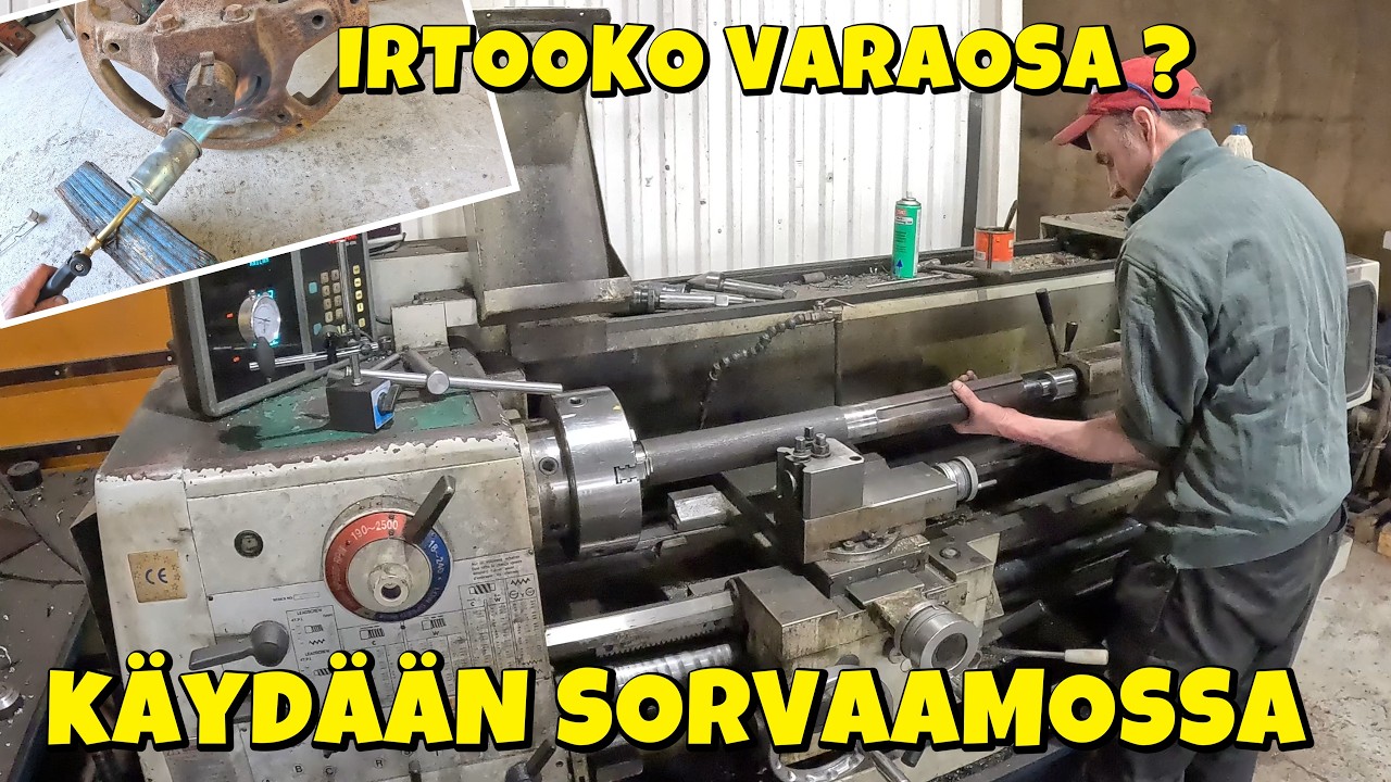 ZETOR 25 - Vetoakselit irti ja plasmalla puretaan varaosaa, tasauspy&ouml;r&auml;st&ouml; pois
