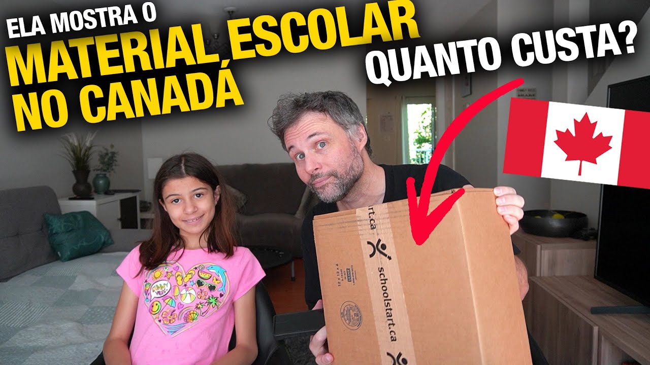 Mostrando o MATERIAL ESCOLAR no CANADÁ de Escola Pública Secondary school 🇨🇦