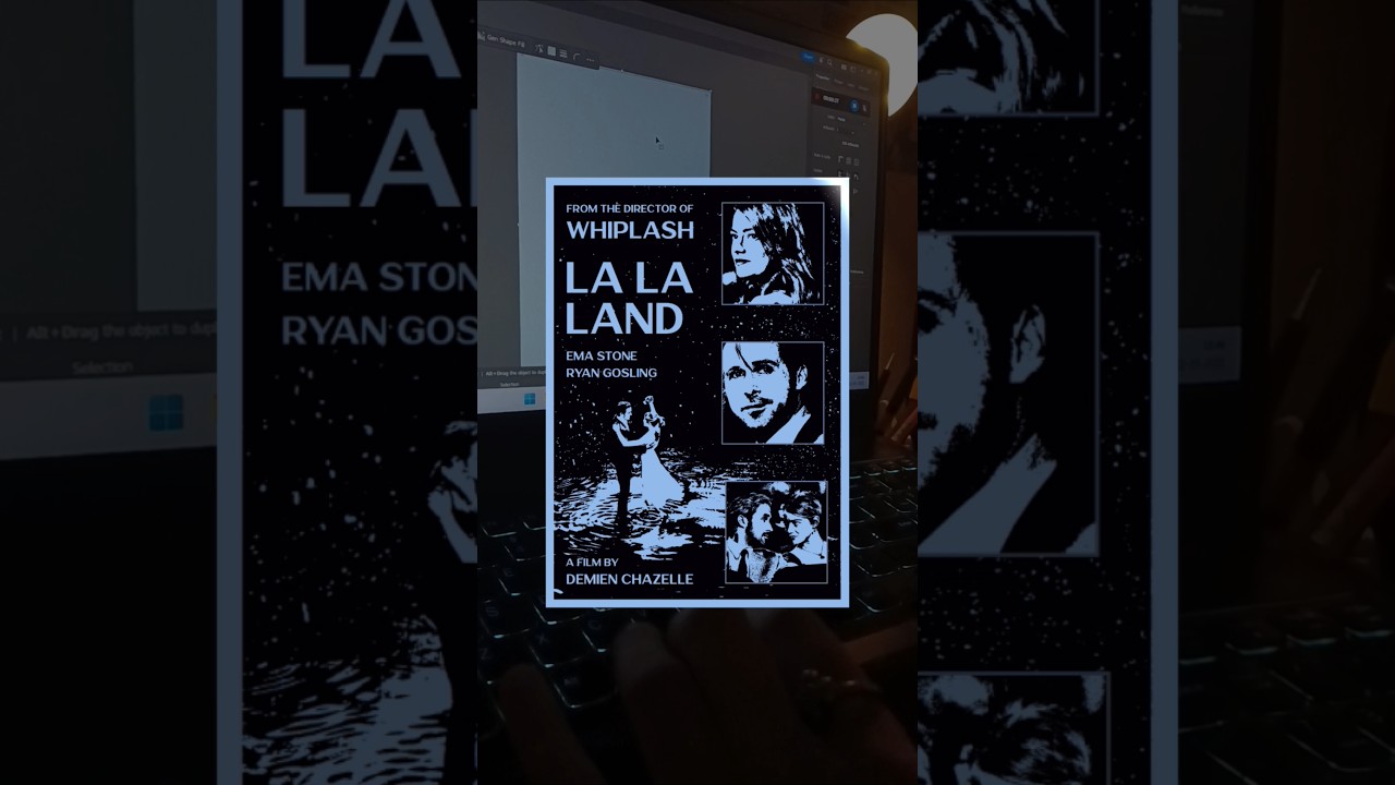 DAY 16 I Movie Reimagined #posterchallenge #posterdesign #lalaland #movie #trending