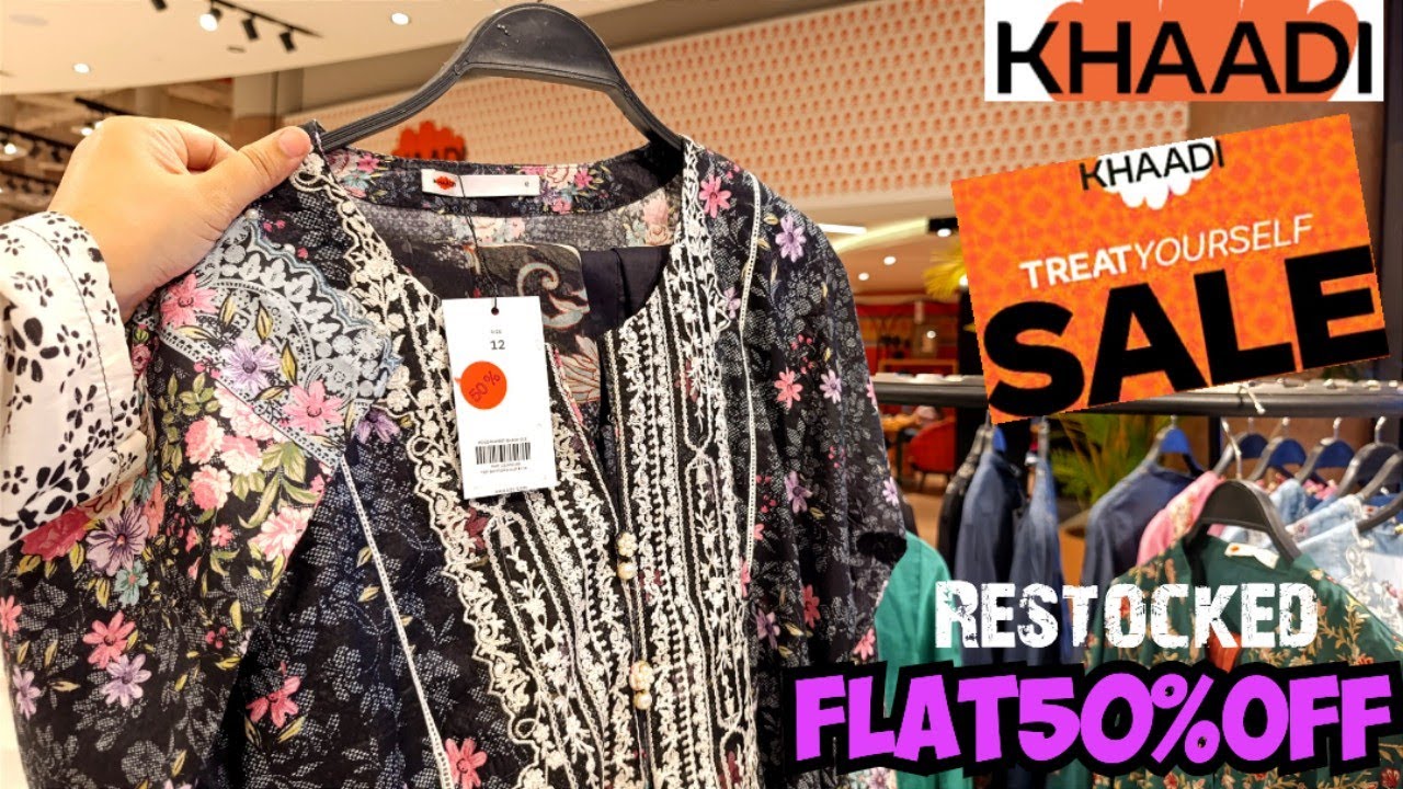 Khaadi Flat 50% OFF🔥RESTOCK🔥khaadi Sale🔥Khaadi Sale Today