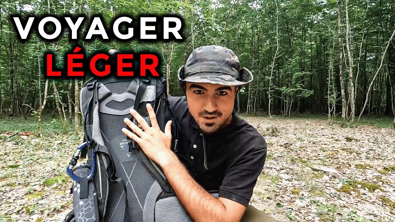 QUEL est le POIDS d'un SAC À DOS pour voyager LÉGER