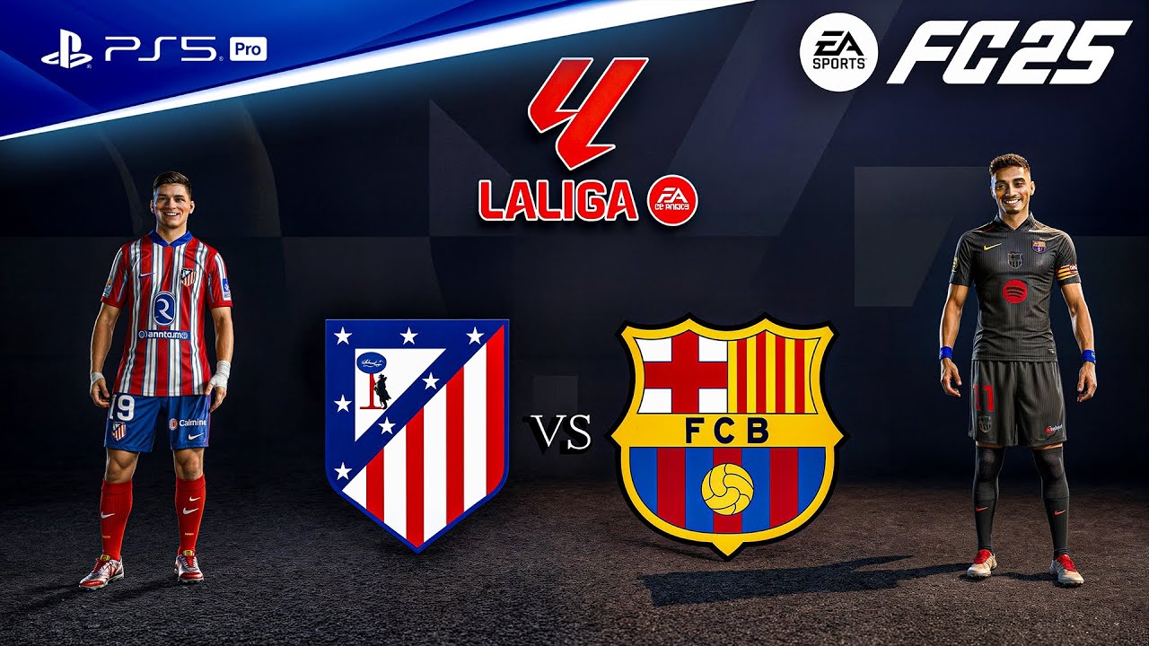 FC 25 - Atletico Madrid vs Barcelona Ft. Yamal, Alvarez | La liga 24/25 Full Match | PS5™ Pro [4K60]