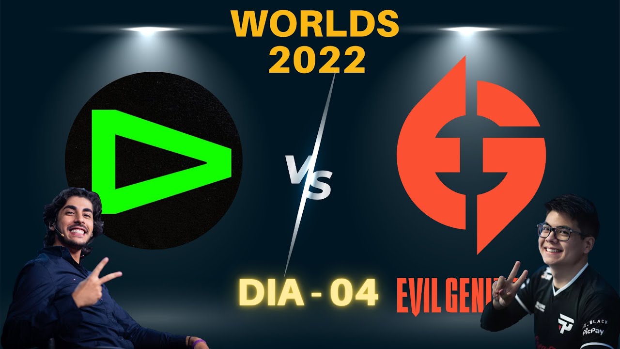 LOUD VS EG - BAIANALISTA com JUKES e REVOLTA - JOGO 08 - WORLDS 2022 - DIA 04