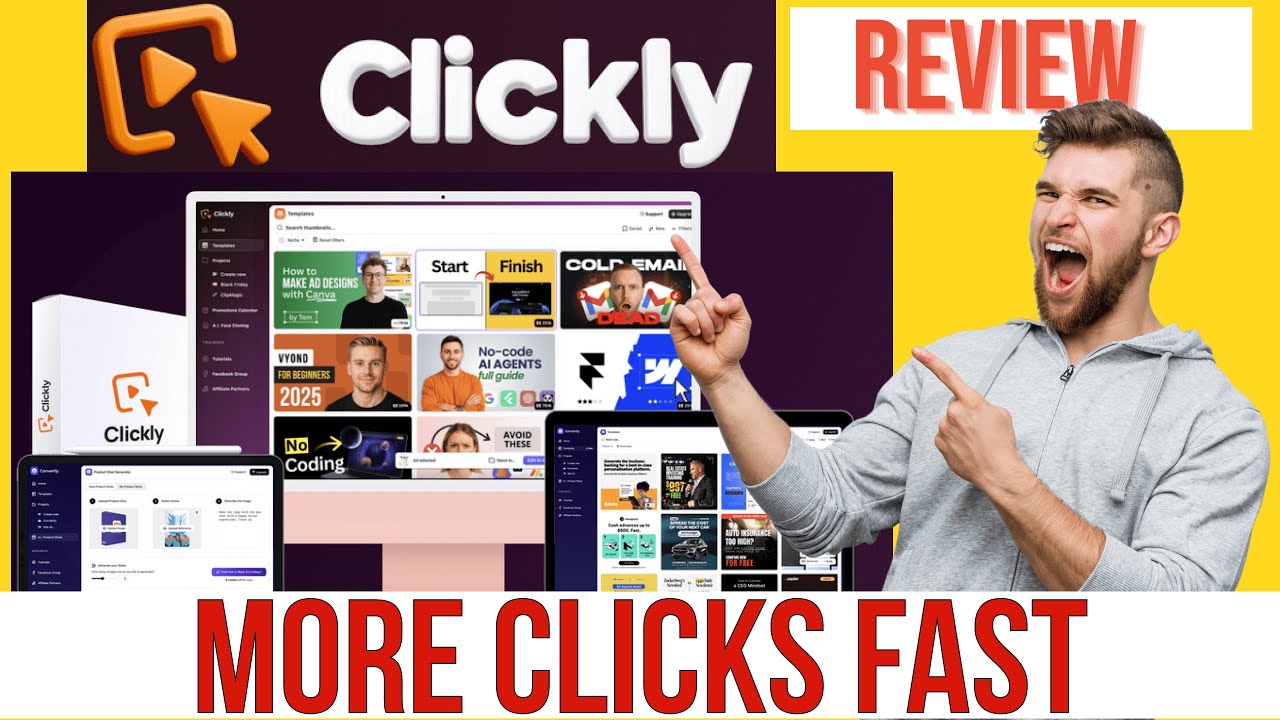 Clickly Review: This AI Builds VIRAL YouTube Thumbnails in Seconds?! 😱
