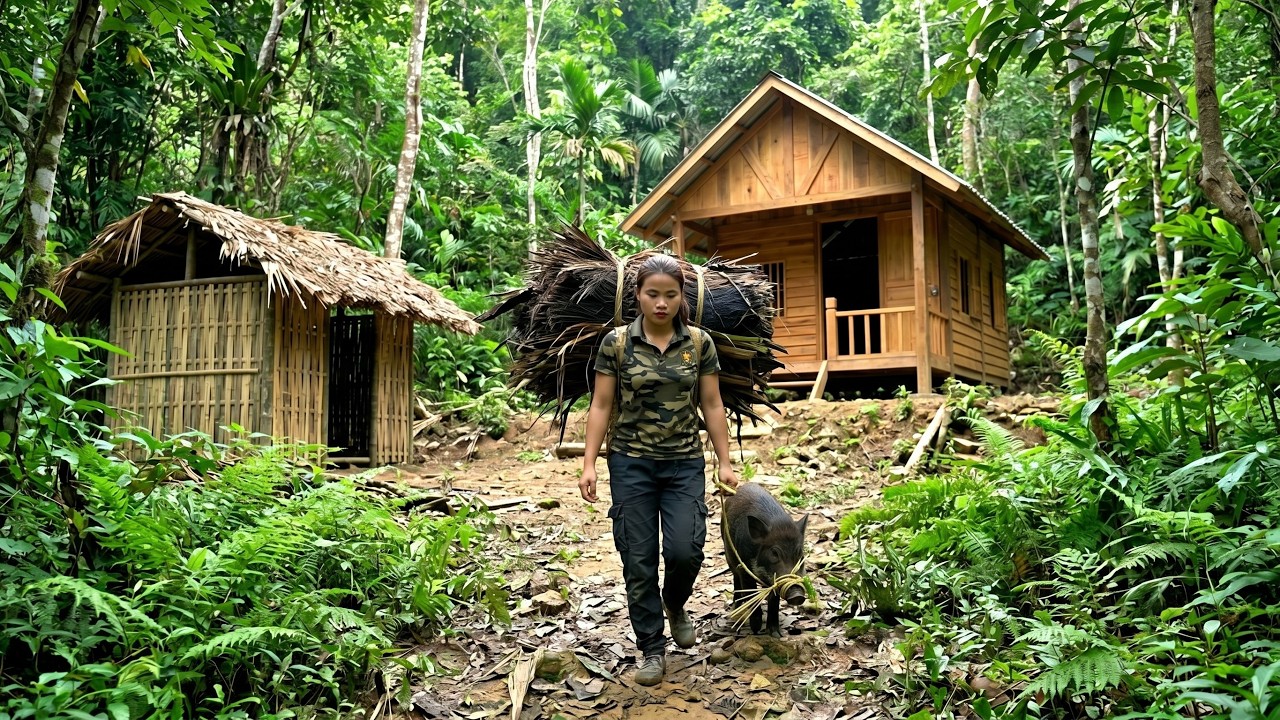 150 Days of Primitive Survival | Wild Animal Hunting and Building a Life Alone in the Wilderness