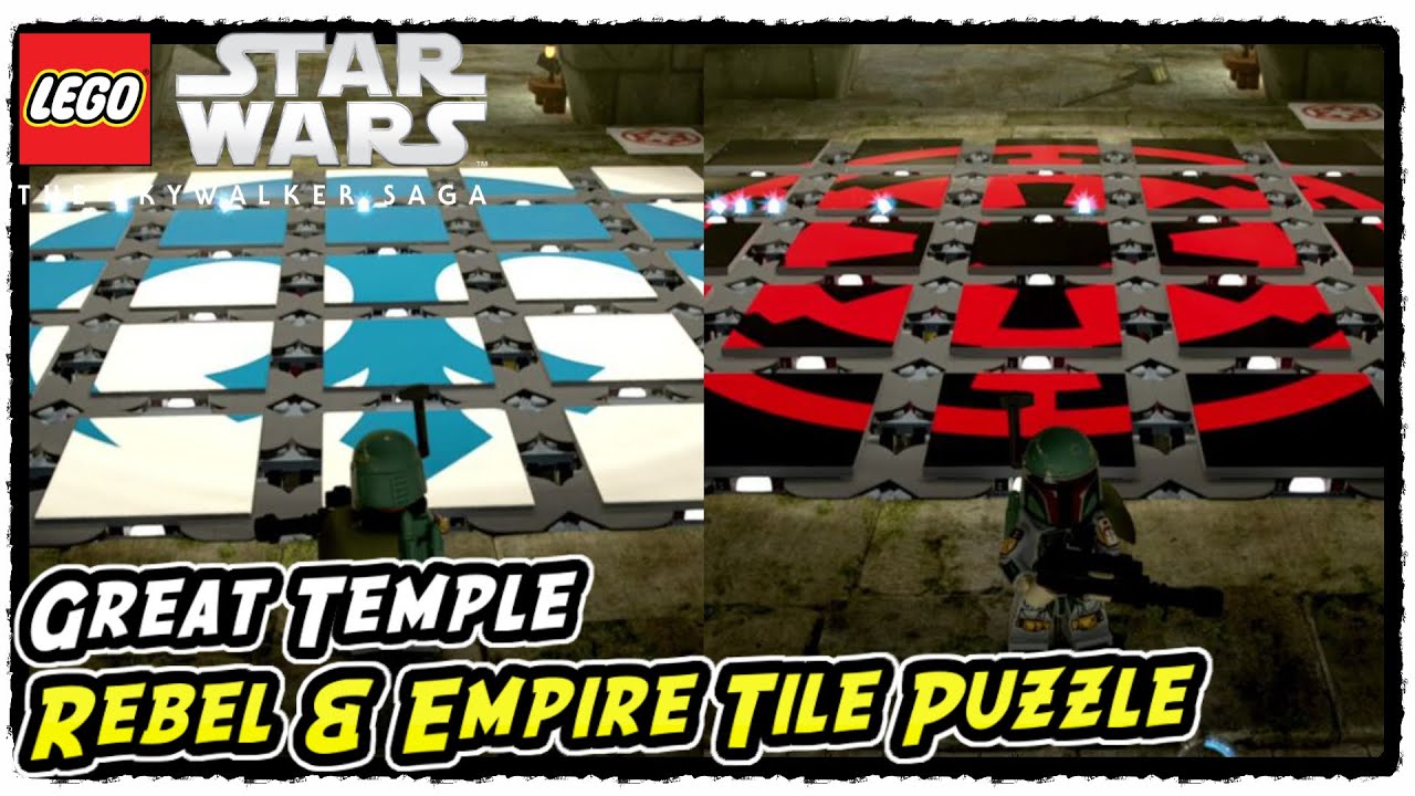 Great Temple Rebel & Empire Tile Puzzle Solution Guide in Lego Star Wars The Skywalker Saga