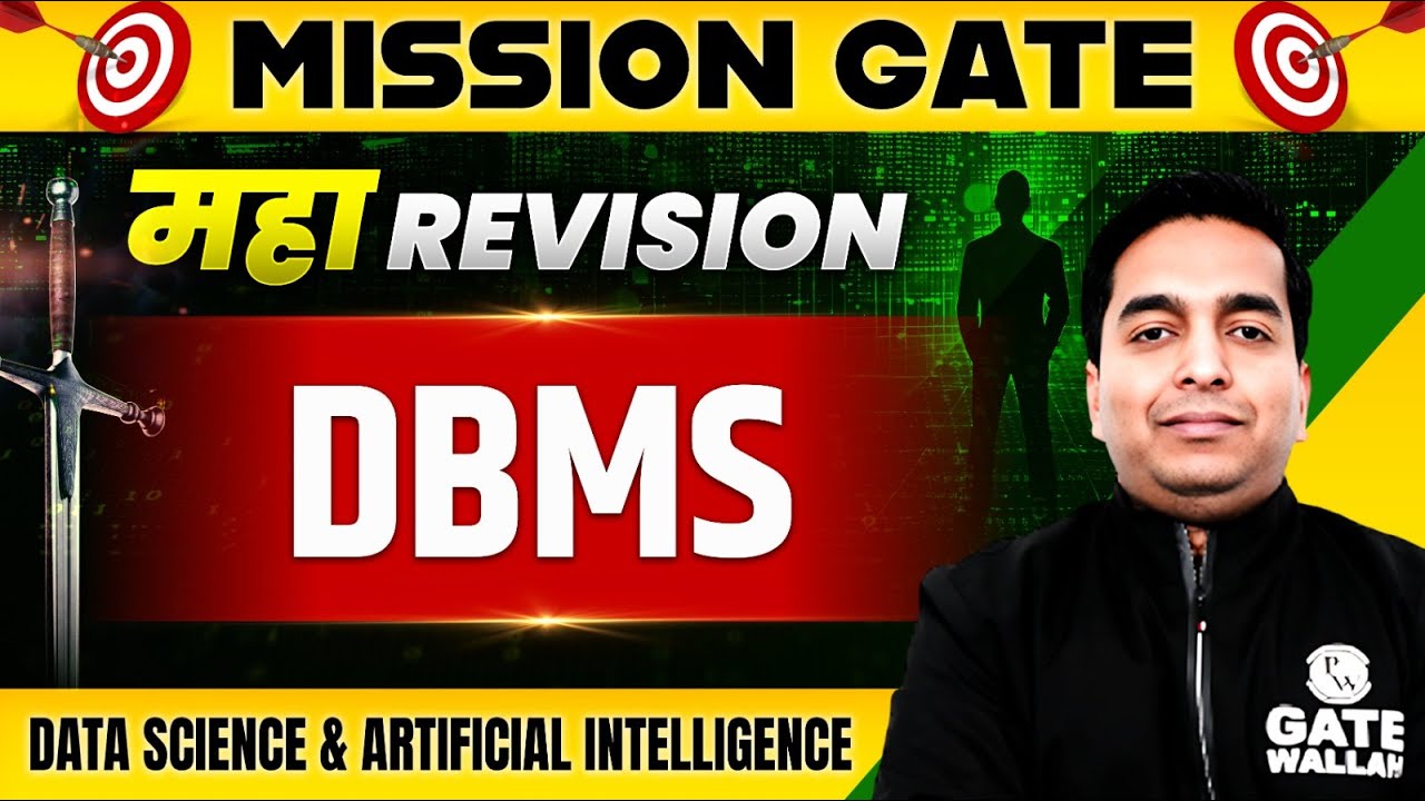 DBMS One Shot | Maha Revision | Data Science and Artificial Intelligence | GATE 2024 Preparation