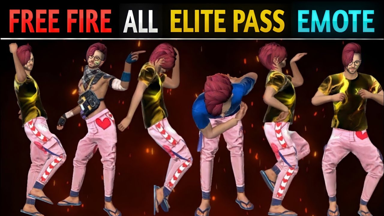 FREE FIRE ALL ELITE PASS EMOTE | FREE FIRE SEASON 1 TO 45 ALL ELITE PASS EMOTE | FREE FIRE ALL EMOTE
