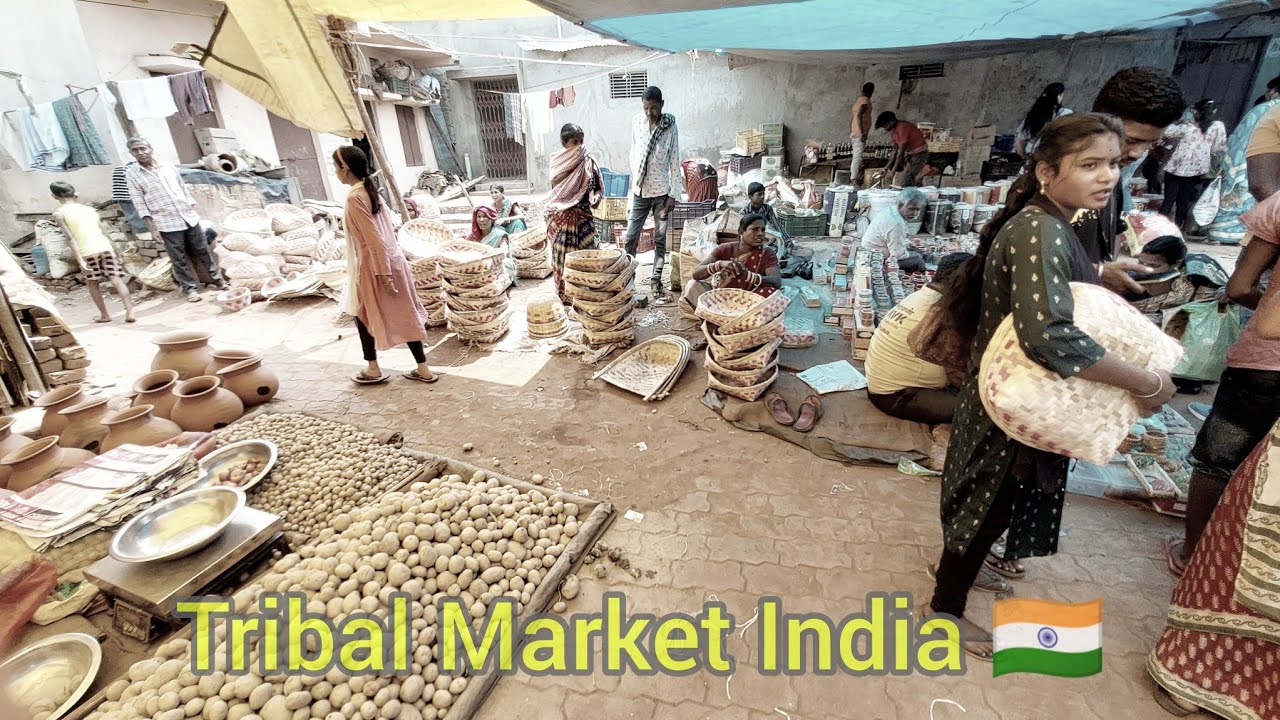 🇮🇳,India's Tribal Market || Odisha India || Tribal Market || India Walking Tour || Walk Tour India
