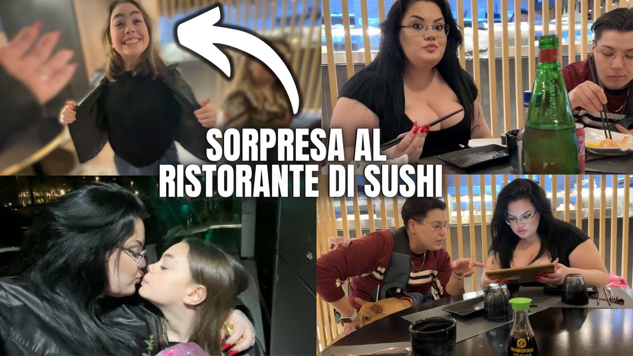 SORPRESA A LARA, CENA AL RISTORANTE DI SUSHI CON ... / chiara paradisi