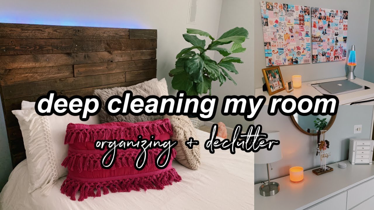 DEEP cleaning my room for the new year!  *reorganizing & decluttering*