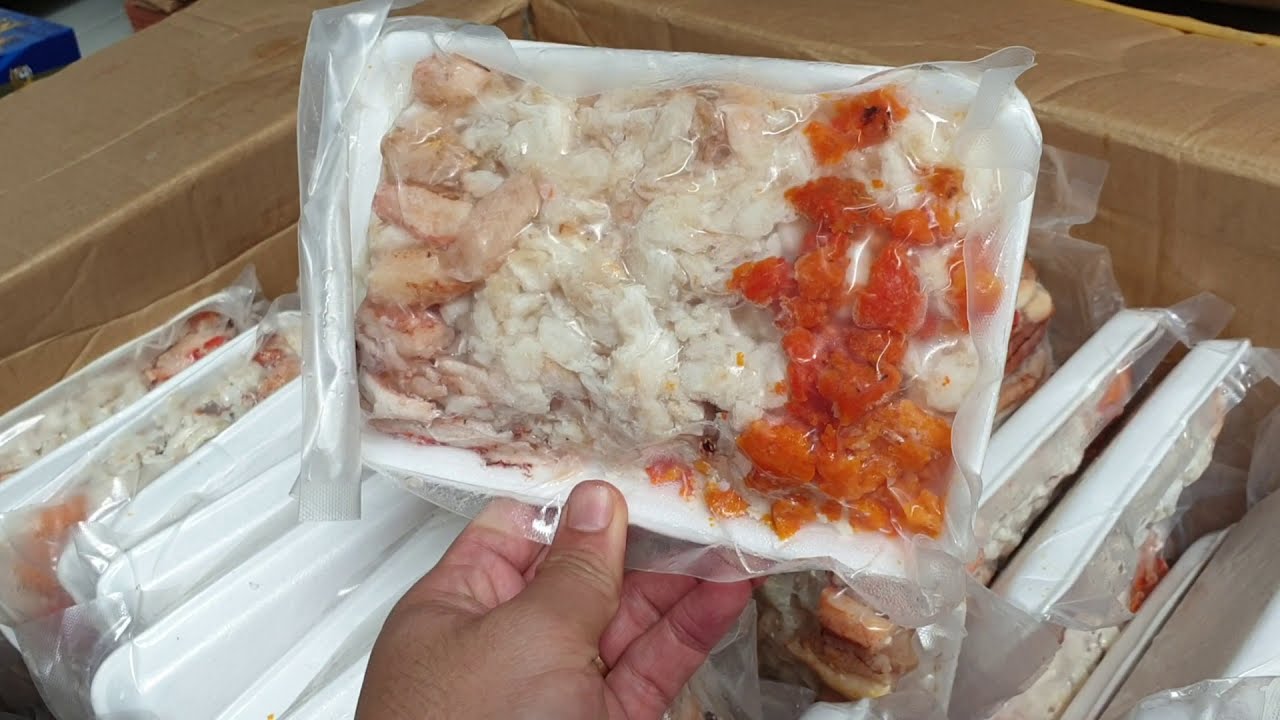 Thịt ghẹ làm sẵn - Combo Thịt + Càng + Gạch Ghẹ làm sạch tách vỏ đóng khay 250g (Đặc sản Nha Trang)