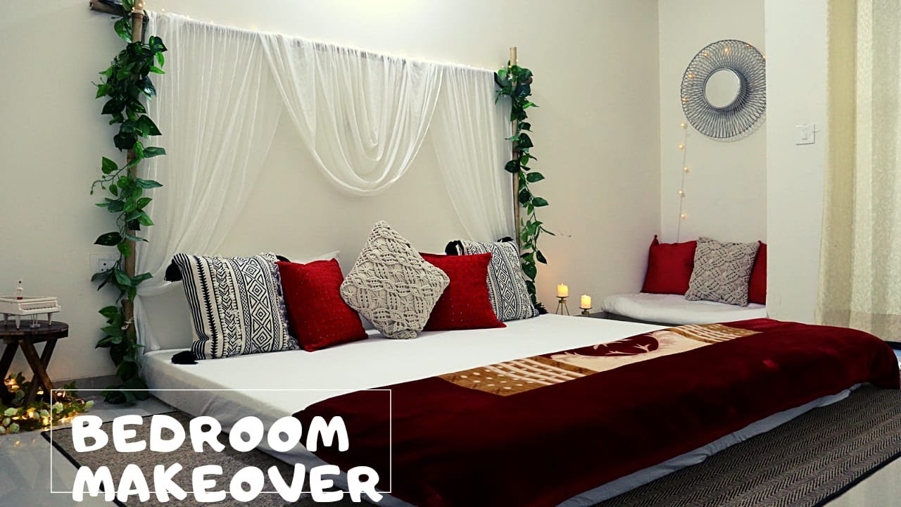 Bedroom makeover without any furniture | Low budget Bedroom makeover | Most awarded mattress |