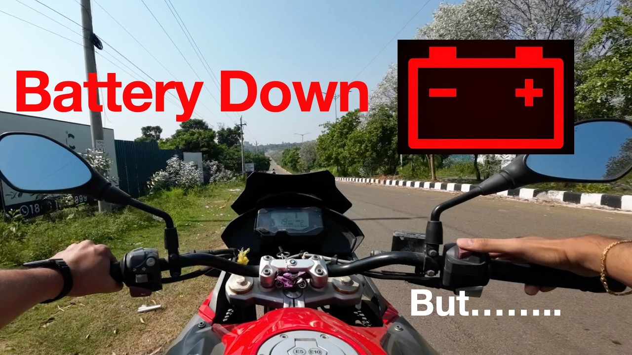 Push starting a Kickless motorcycle. Explained in 1 minute. On BMW G 310GS.