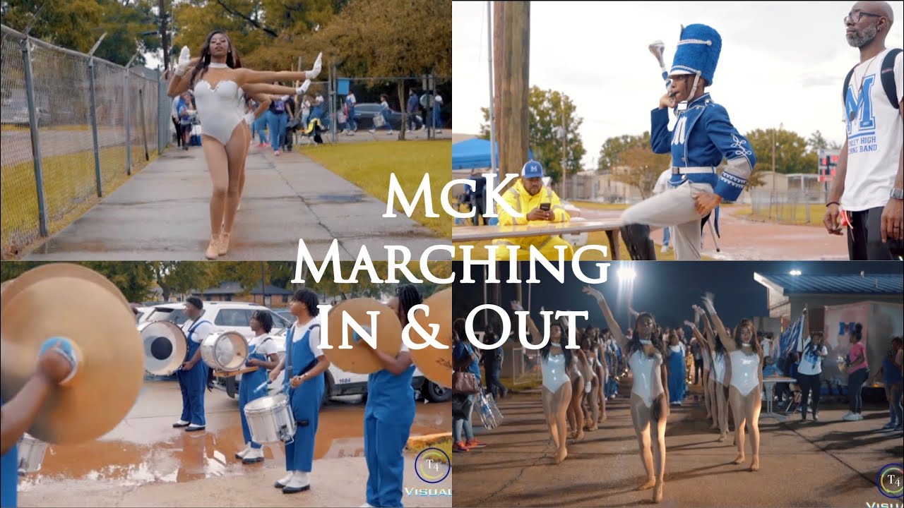 T4 Visuals | Mckinley High Marching Band And Pantherettes vs Plaquemine 2022: Marching in and Out