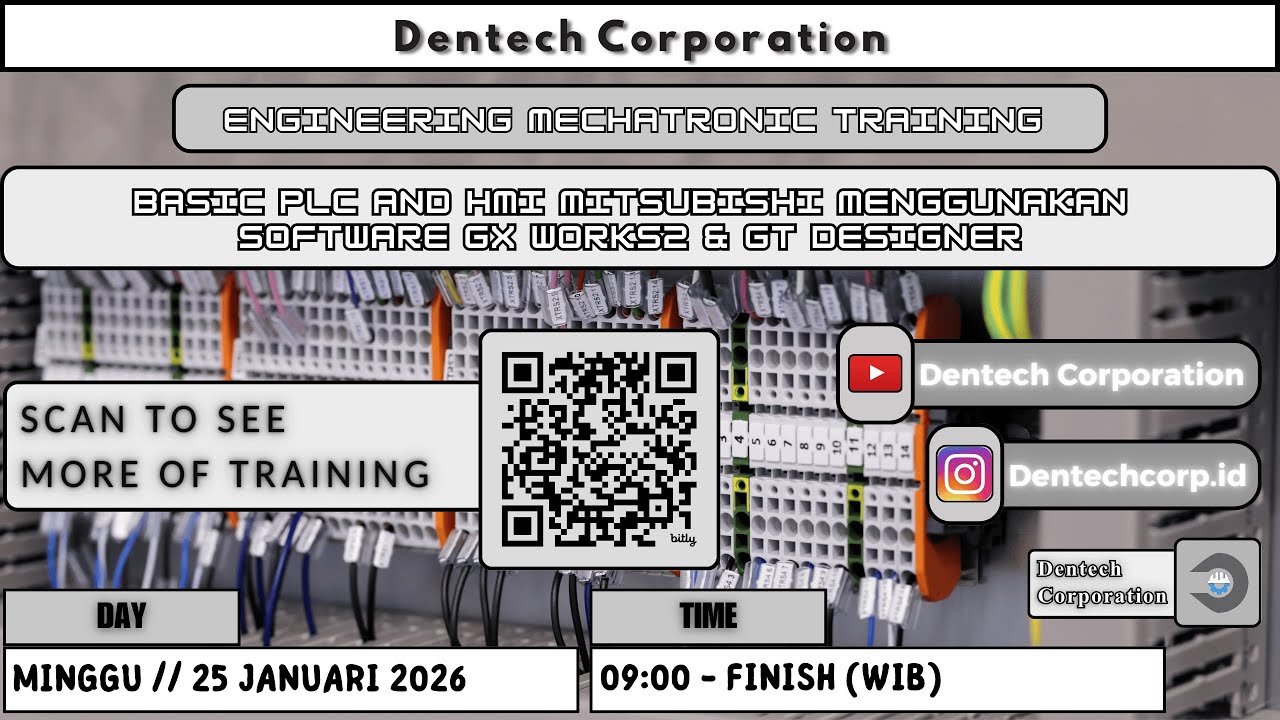 Engineering Mechatronic Training Basic PLC and HMI Mitsubishi menggunakan