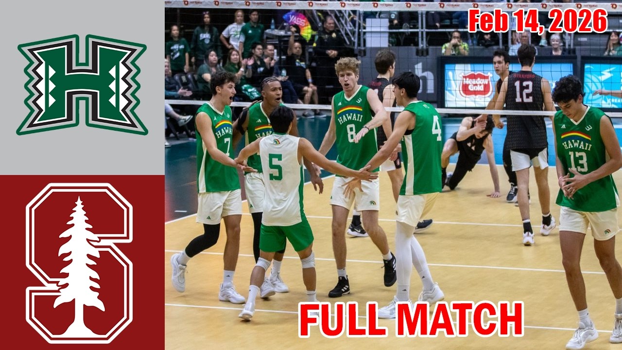 Hawai'i vs Stanford [GAME 2] FULL GAME | NCAA Men's Volleyball 2026 - Feb 14, 2026