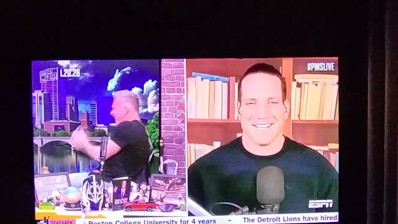 Half-time promo on ESPN2 Pat McAfee Field Pass IU vs Miami 