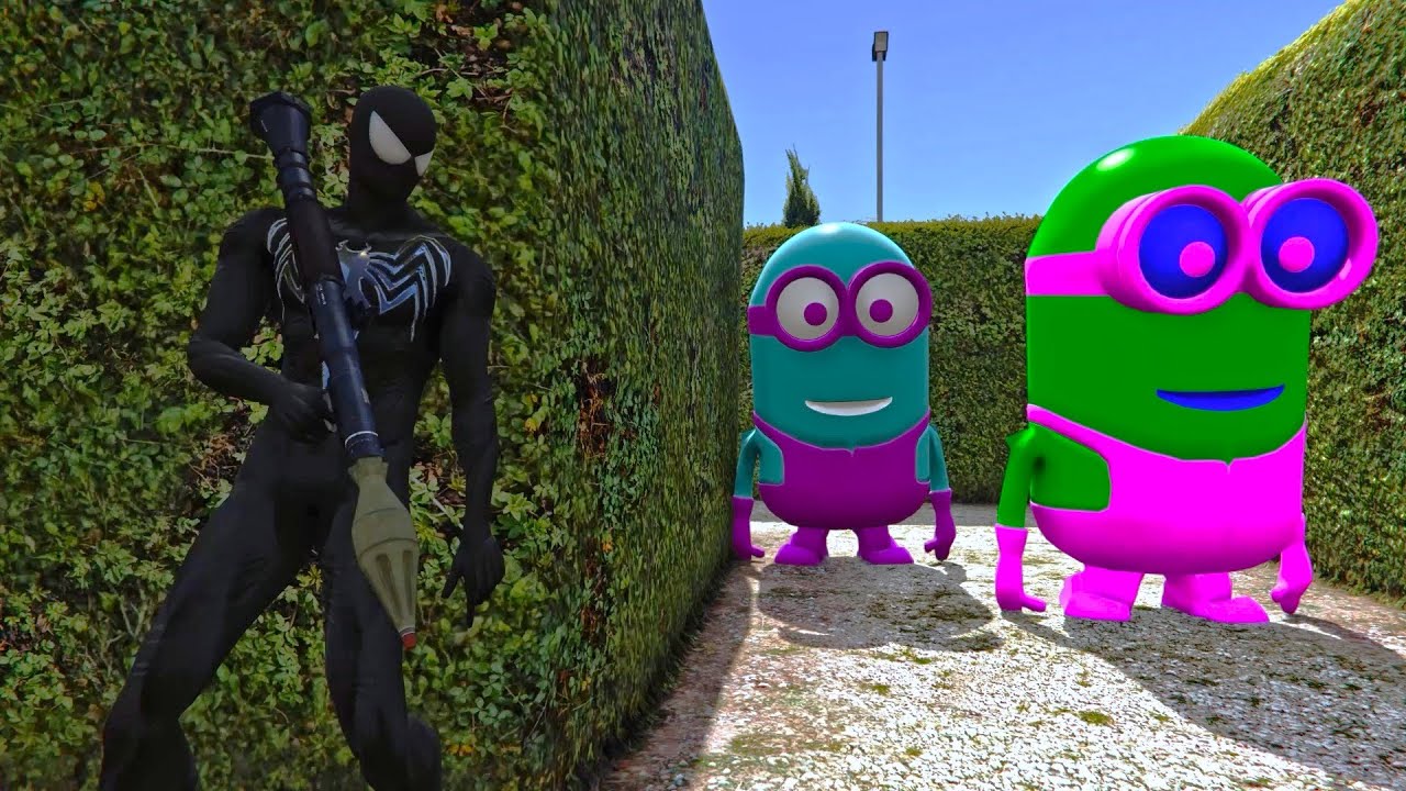 GTA 5 SUPERHERO TEAM | SPIDERMAN VS MINION (Euphoria Physics & Funny Fails) Eps.4