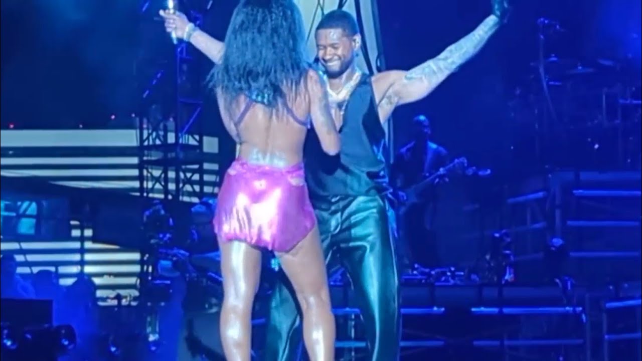 USHER BROUGHT OUT EVERYBODY & THIS WOMAN HAD HIM GOING CRAZY