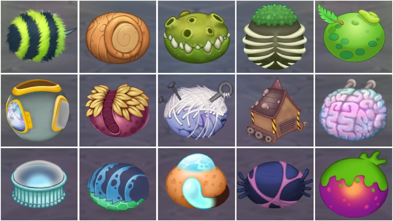 Guess The Monster by Eggs | My Singing Monsters | HAIRIONETTE, KONSTRUCTURE, MOSSTODON - PART 66