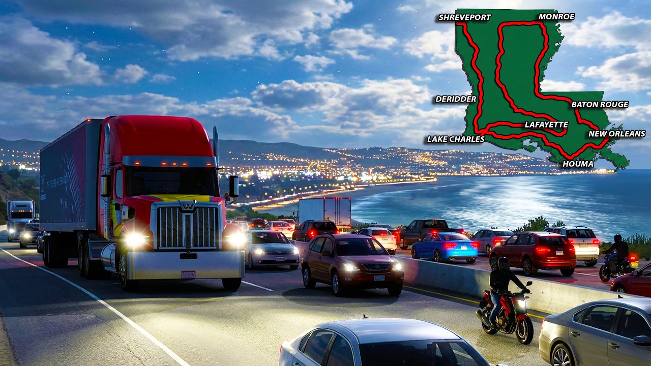 Exploring Louisiana in American Truck Simulator