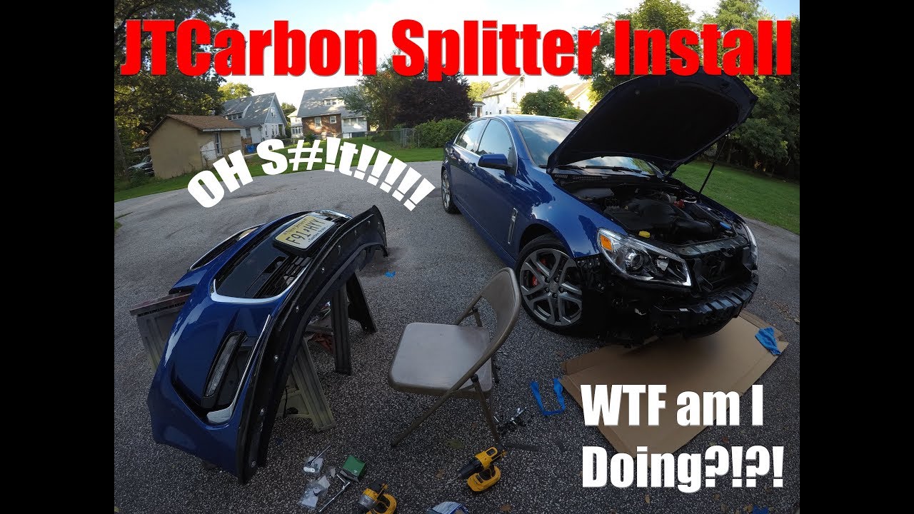 2017 Chevy SS Sedan Splitter Install....FINALLY!!!
