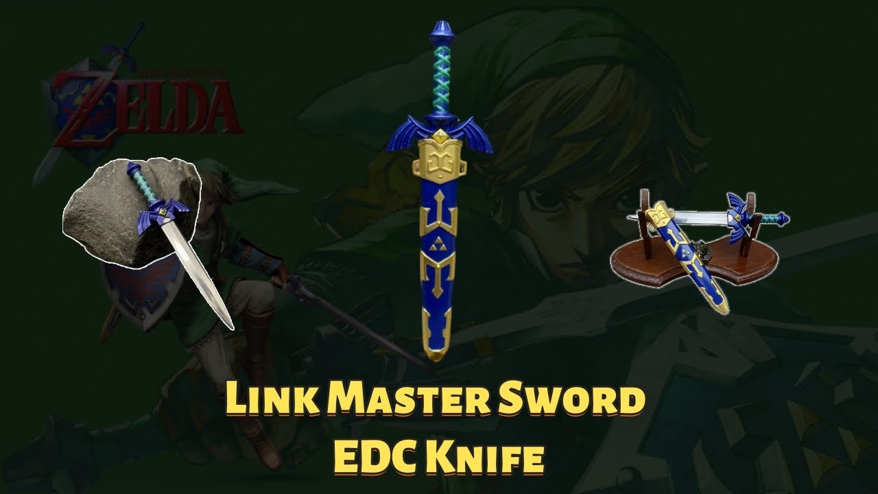Handmade One-Sixth Link Master Sword EDC Knife Unboxing