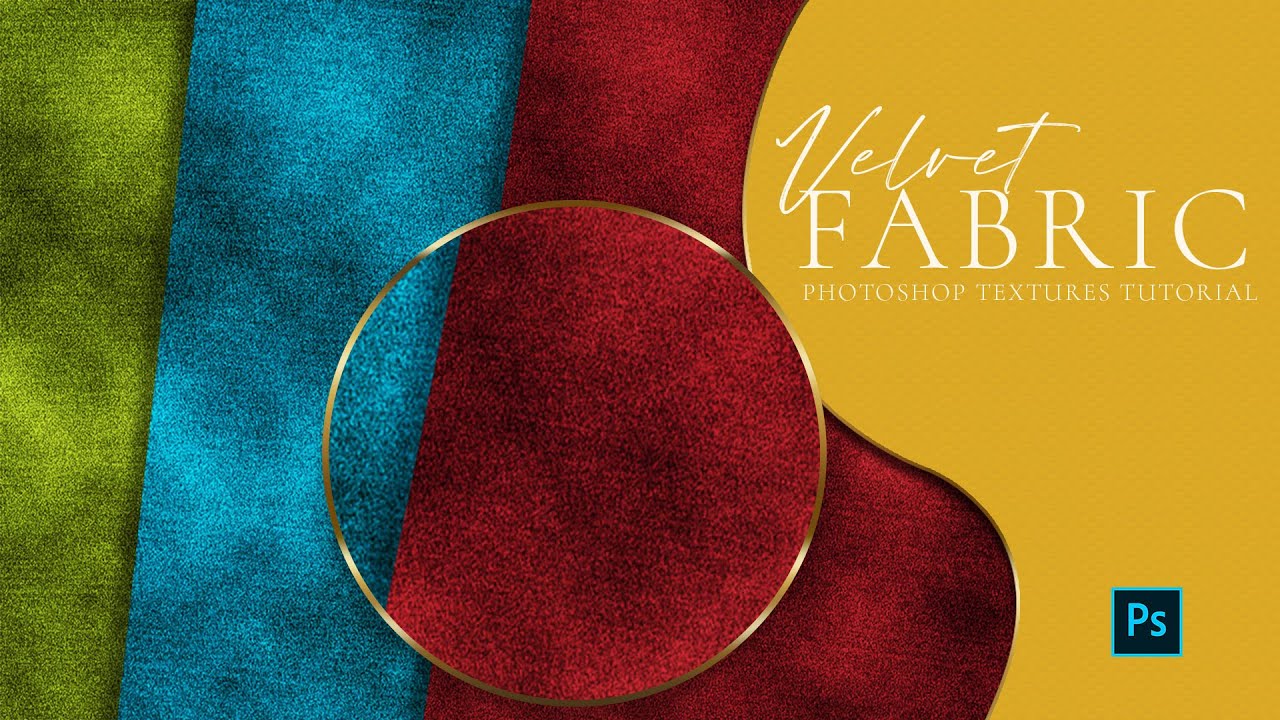 PHOTOSHOP PATTERN: Velvet Fabric Tutorial How to make a pattern in Photoshop