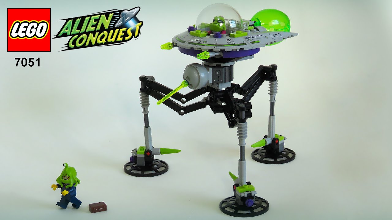 LEGO ALIEN CONQUEST - Tripod Invader (7051 Speed Build Instructions)