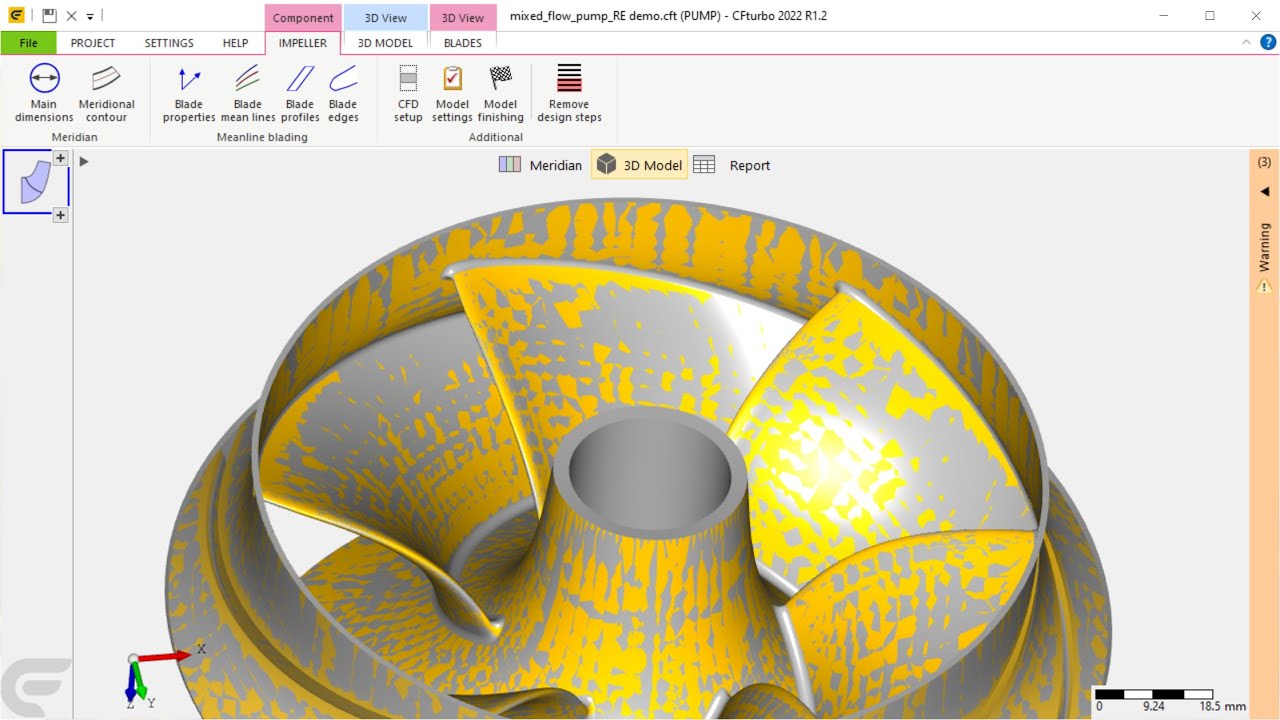 Reverse Engineering of Mixed Flow Pump Impeller