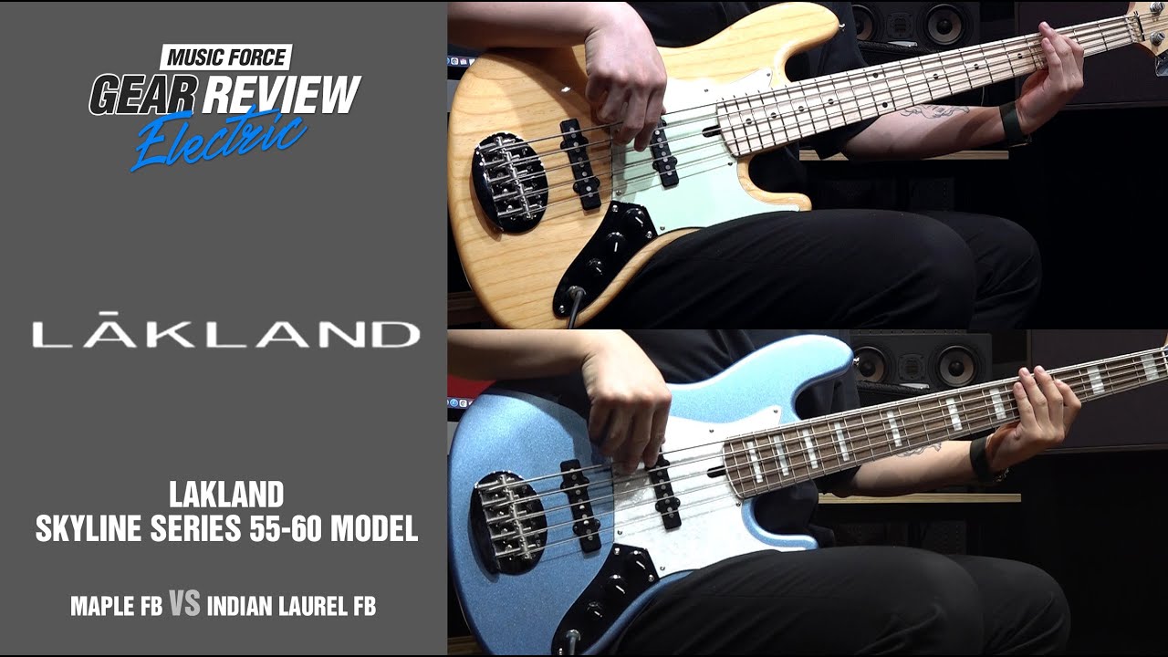 Lakland Skyline 55-60 Vintage J-Bass Maple FB VS Indian Laurel FB Review (No Talking)
