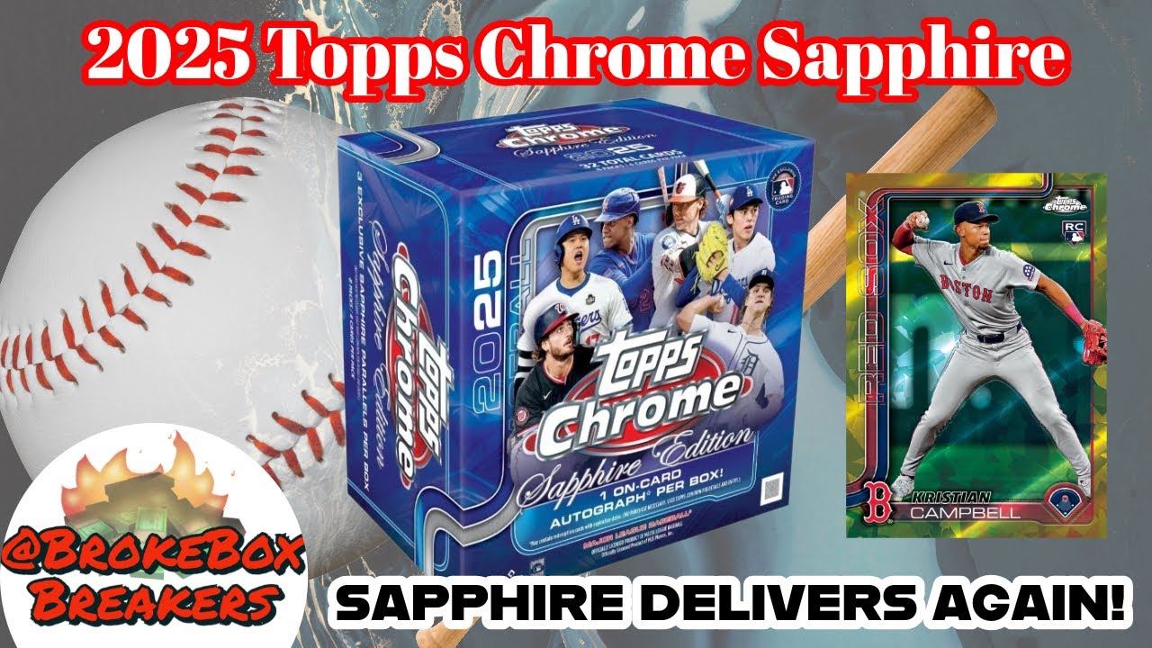This Box Was STACKED!! 🔥💰  2025 Topps Chrome Sapphire Edition ⚾️ Baseball MLB - review
