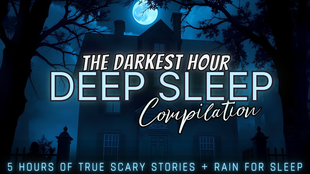 5 Hours of TRUE Scary Stories + rain for sleep 💤 NO ADS, just stories 