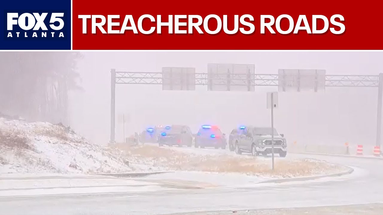 Snow snarls traffic in metro Atlanta | FOX 5 News