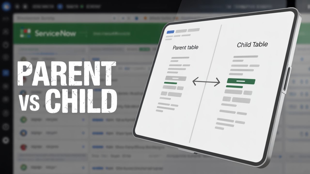 What is a Child Table and Parent Table in Servicenow  | Servicenow Platform Fundamentals