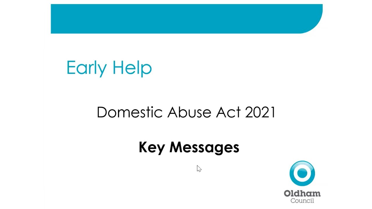 #WednesdaysWeekly Domestic Abuse Legislation and Key Messages