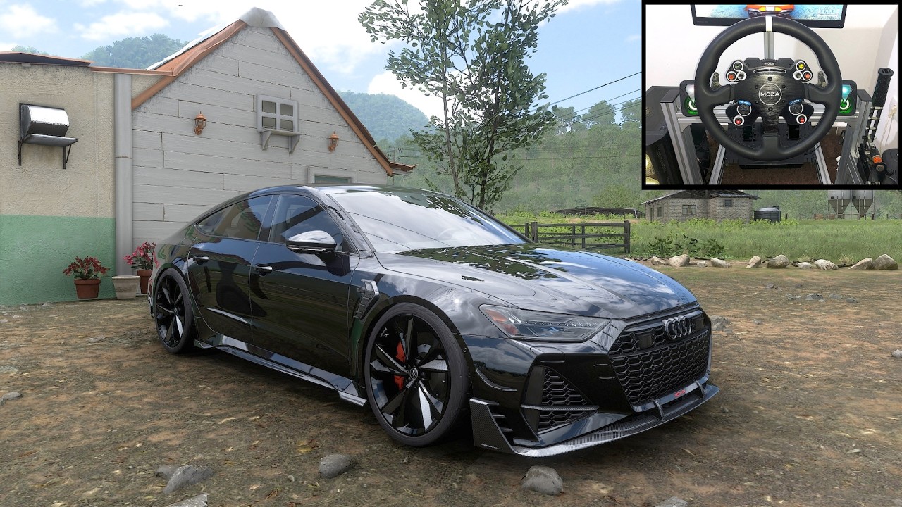 AUDI RS7 Sportback - Forza Horizon 5 | MOZA R9 Gameplay