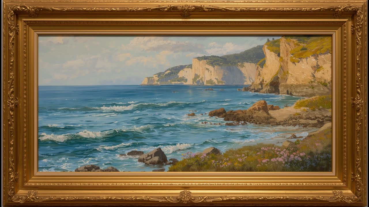 Coastal Scene TV Art 🌊 Free 2 Hour Screensaver for Samsung Frame TV
