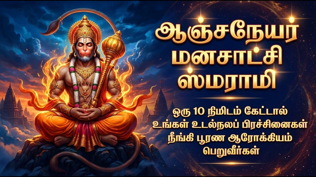 Saturday Special Sri Anjaneyar Bhakti Padalgal | Hanuman Chalisa 🙏 | Hanuman Tamil Devotional Songs