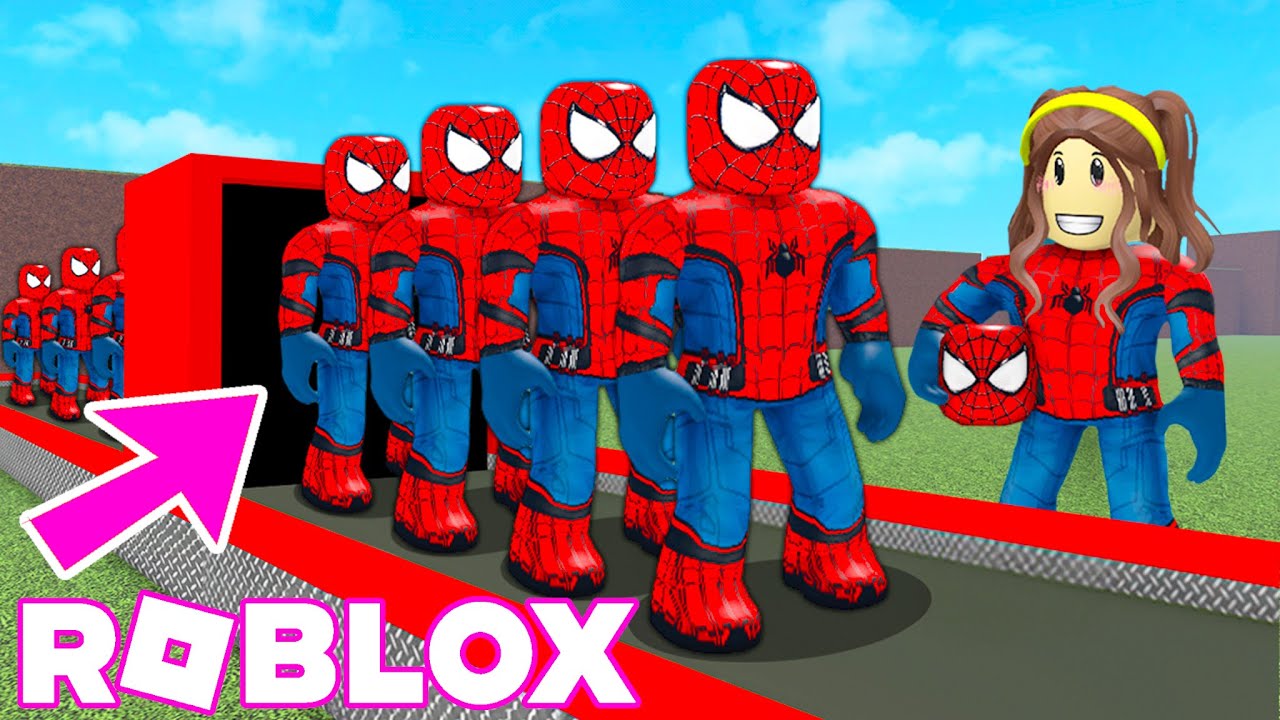 SPIDERMAN FACTORY IN ROBLOX!! 🕷️🕸️ Super Hero Tycoon