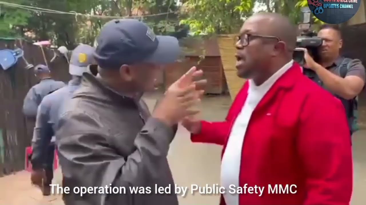 A hijacked property in Bryanston was recently raided, and over 40 people were arrested.