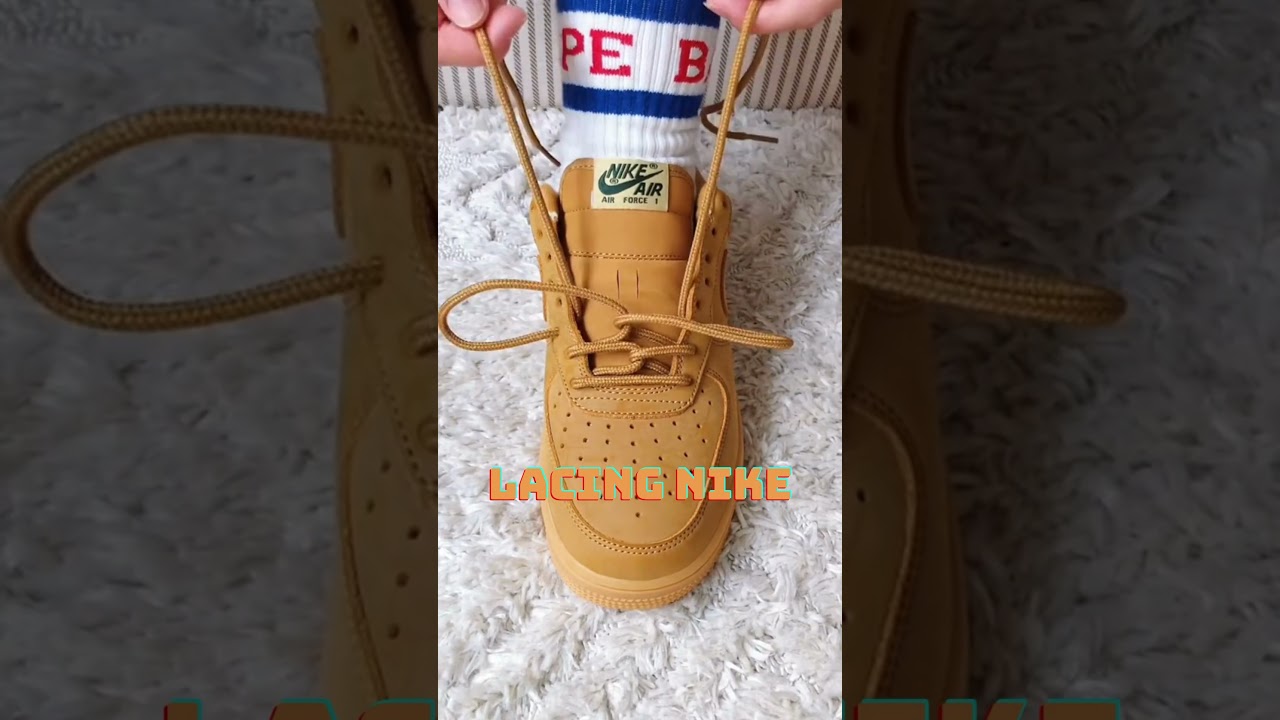 Niek Air Force 1 Lace Style for a Loose Fit #nikeairforce #af1 #nikeshoes #shoelaces #shoelacetying
