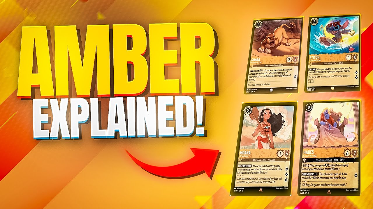Amber Cards - How to Play Disney's Lorcana