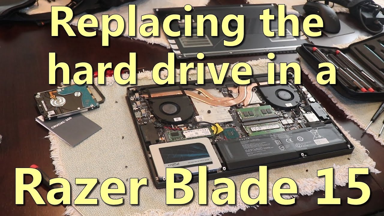 Replacing the hard drive in a Razer Blade 15 | Tutorial