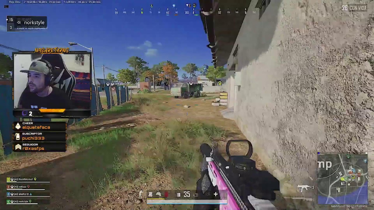 Pubg de consola! Pasa y suscríbete para apoyar el stream y el canal! Aqui Nash de la casa Returns!